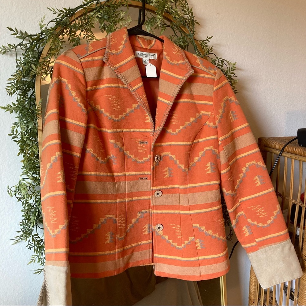 🌵Vintage Coldwater Creek Aztec Boho Jacket🌞